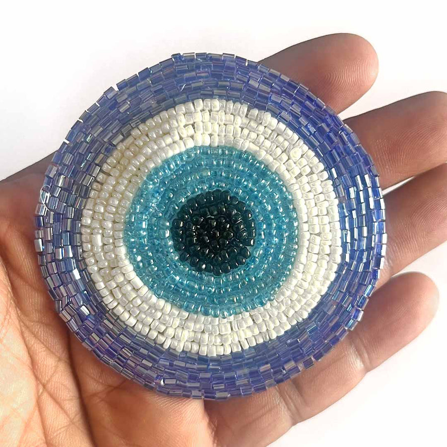 Blue Color Katdana | katdana Bandhanwar | Katdana Round Evil Eye | Booti Pack | Decorative Booti | Craft Making Product | Craft | Art | Craft making Booti  | Evil Eye | Eye Eye Booti | Booti | Decoration Essentials | Decorative Crafting Product 