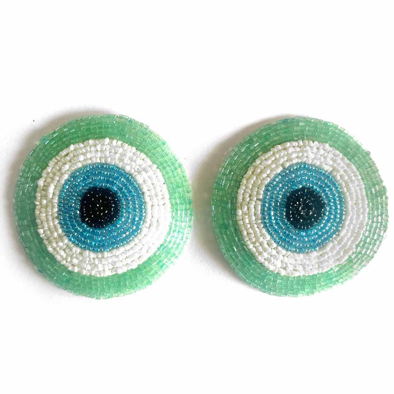 Green Color Katdana | katdana Bandhanwar | Katdana Round Evil Eye | Booti Pack | Decorative Booti | Craft Making Product | Craft | Art | Craft making Booti  | Evil Eye | Eye Eye Booti | Booti | Decoration Essentials | Decorative Crafting Product 