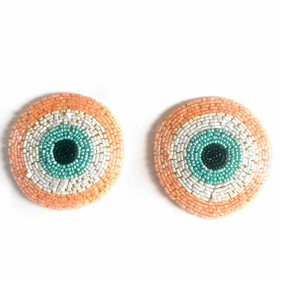 Peach Color Katdana | katdana Bandhanwar | Katdana Round Evil Eye | Booti Pack | Decorative Booti | Craft Making Product | Craft | Art | Craft making Booti  | Evil Eye | Eye Eye Booti | Booti | Decoration Essentials | Decorative Crafting Product 
