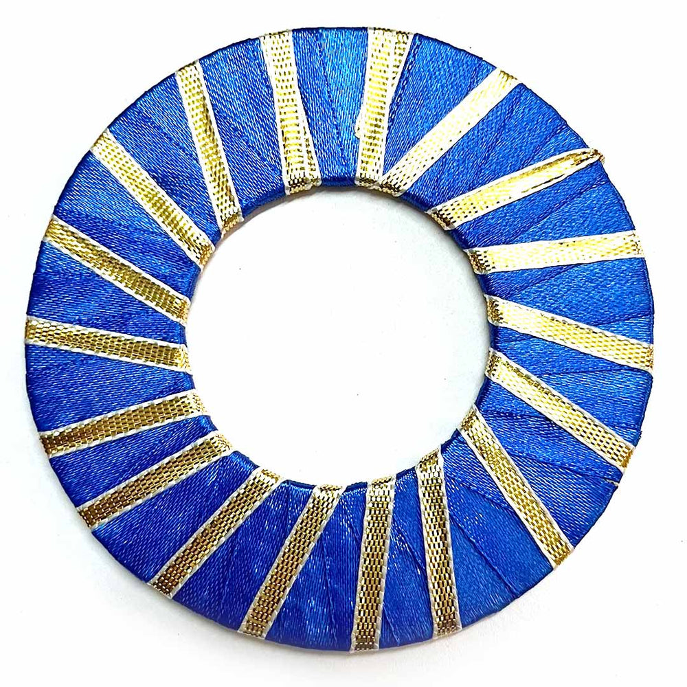 Blue Color Gota Ring | Gota Ring Plate | Gota Plates | Gota Plate For Decoration | Decoration Essentials | Craft Making Itmes | Temple Decoration | Home Decoration | Pooja | Home Supplies | Decorative Plate | Adikala Craft Store | Adikala
