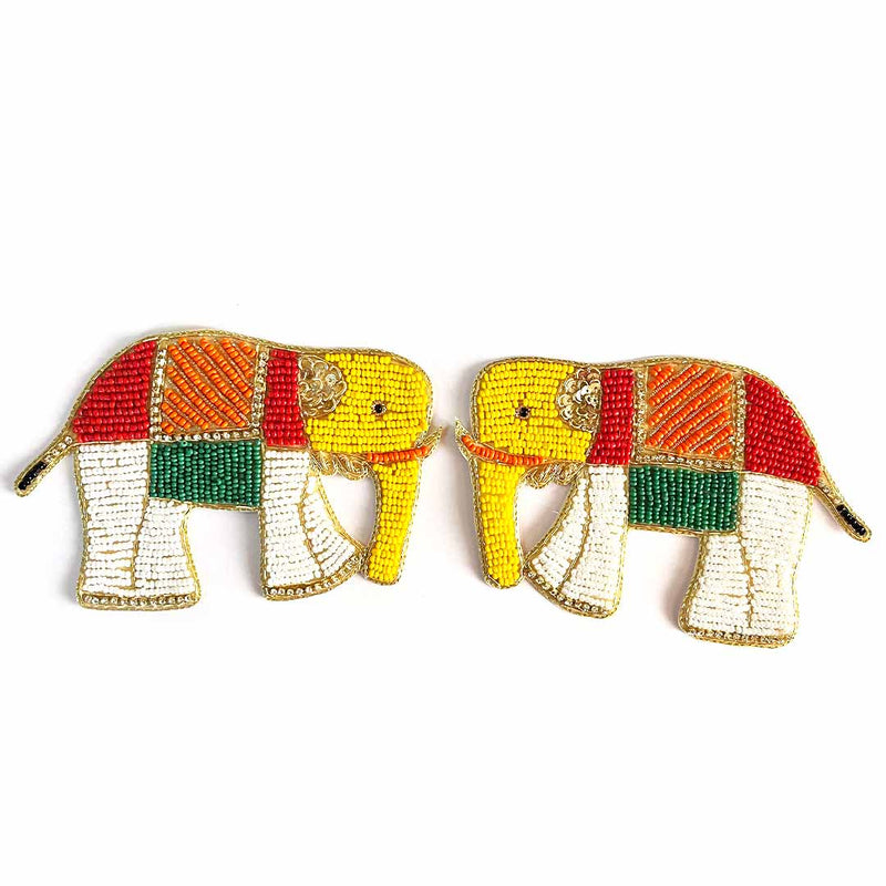 Elephant design beads booti pack of 2 for toran tea light decoration & Festive DIY Craft