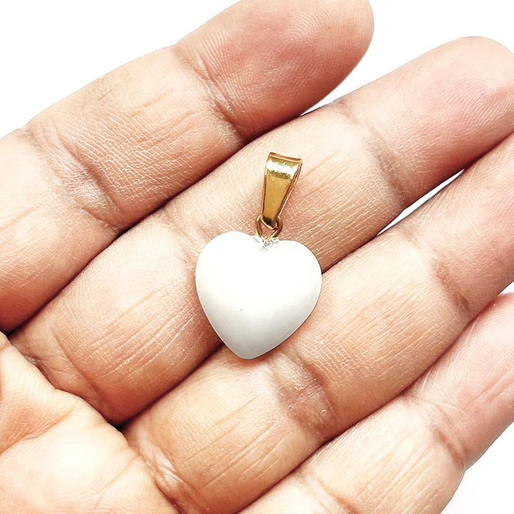 Opalite Heart Pendant - Moon Stone Pendant Pack Of 2