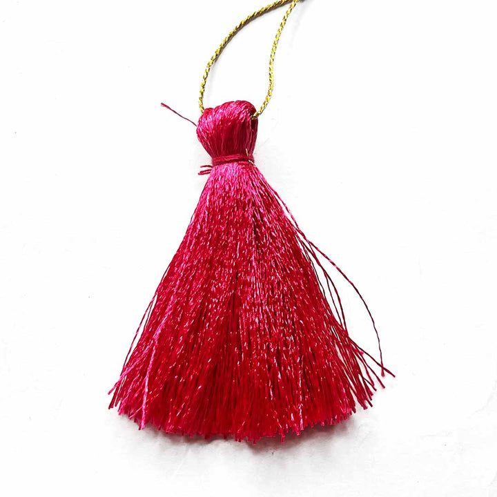 Rani Pink Tassels Pack Of 5 | Tassels | Thread Tassels | Rani Pink Tassel