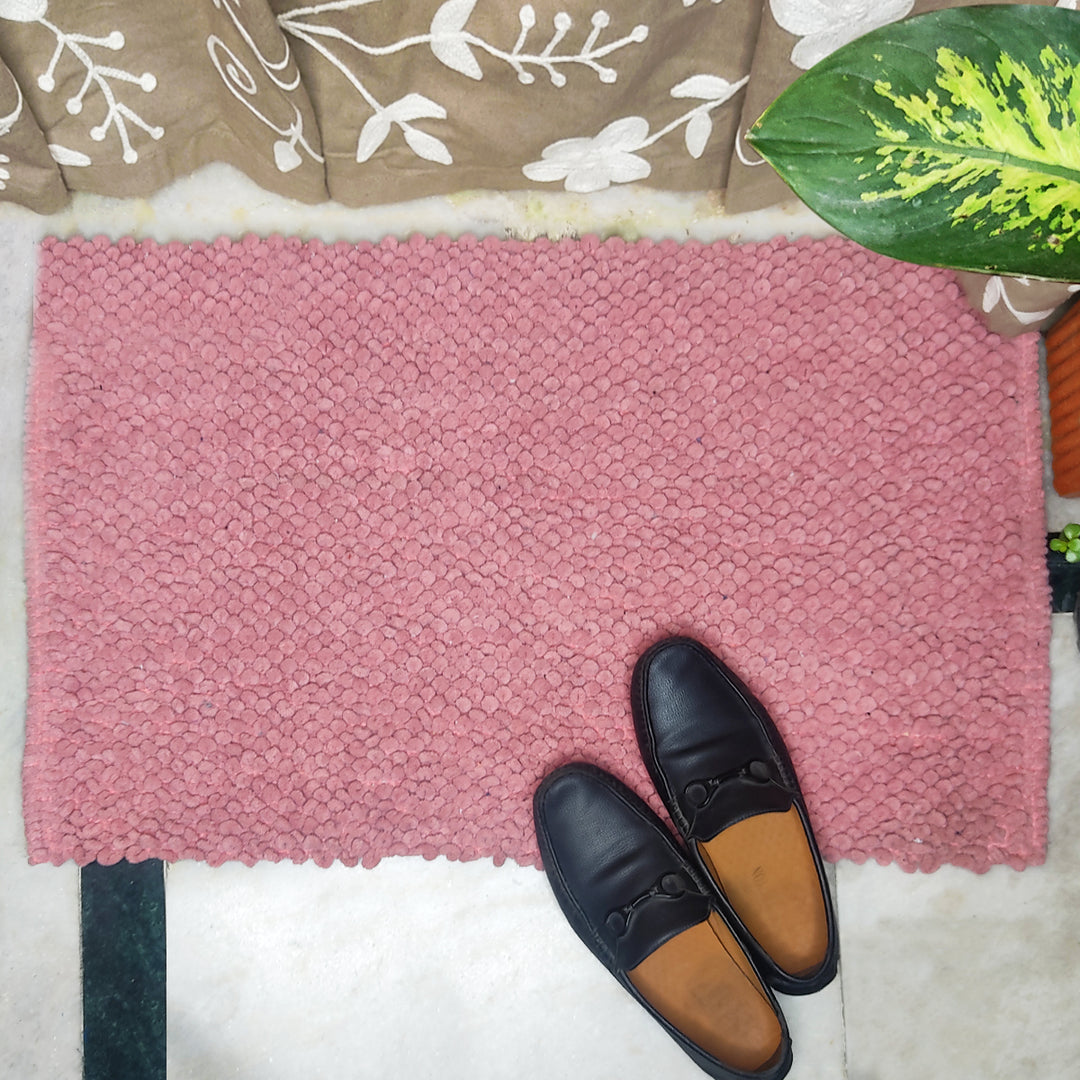 Pink Bubble Style Bath Mat Or Floor Mat For Home