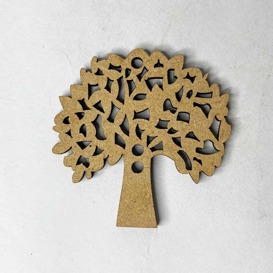 Mdf Tree Shape Set Of 6 | MDF | Tree Shape Set | Set of 6 | Adikala Craft Store | Art Craft | Craft | Decoration Essential | projects