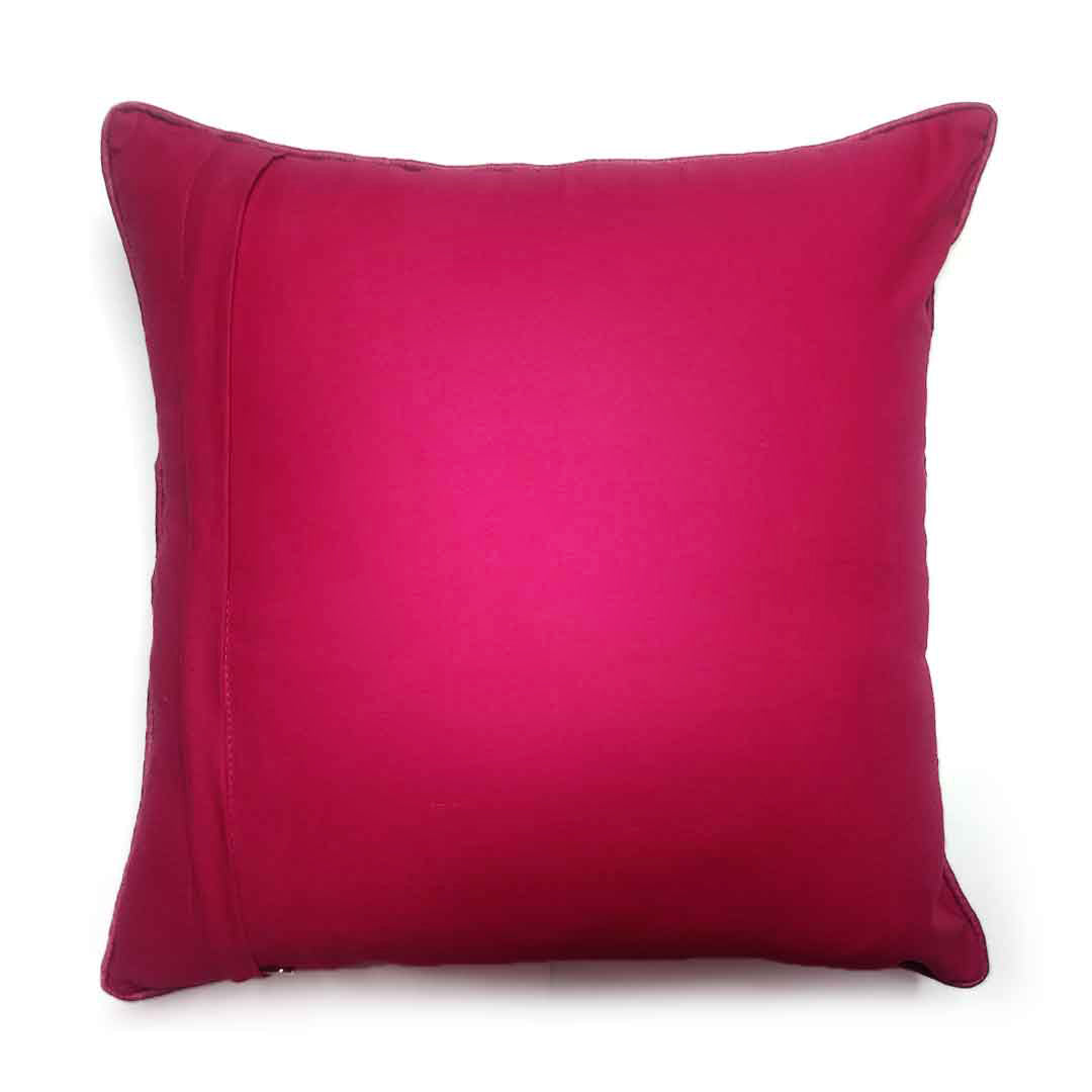 Pink Handloom Chanderi Modal Cushion Cover | Pink Handloom Chanderi Modal | Chanderi Modal | Chanderi | Modal | Cushion Cover | Cushion | Cover | Art Craft | Craft | Craft store online | Adikala Craft Store