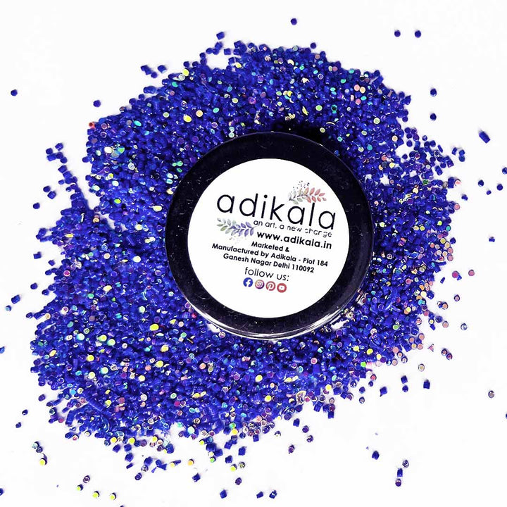 Blue With Multicolor Shine Glitter (BG2)