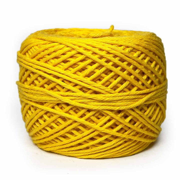 Mango Yellow Color 8 PLY Cotton Crochet Thread Balls for Weaving and Craft Making - 100GMS | Mango Yellow Color | Cotton Crochet Thread Boll | Weaving And Craft Making | Adikala Craft Store | Art Craft | Colllection | Projects | Art | DIY