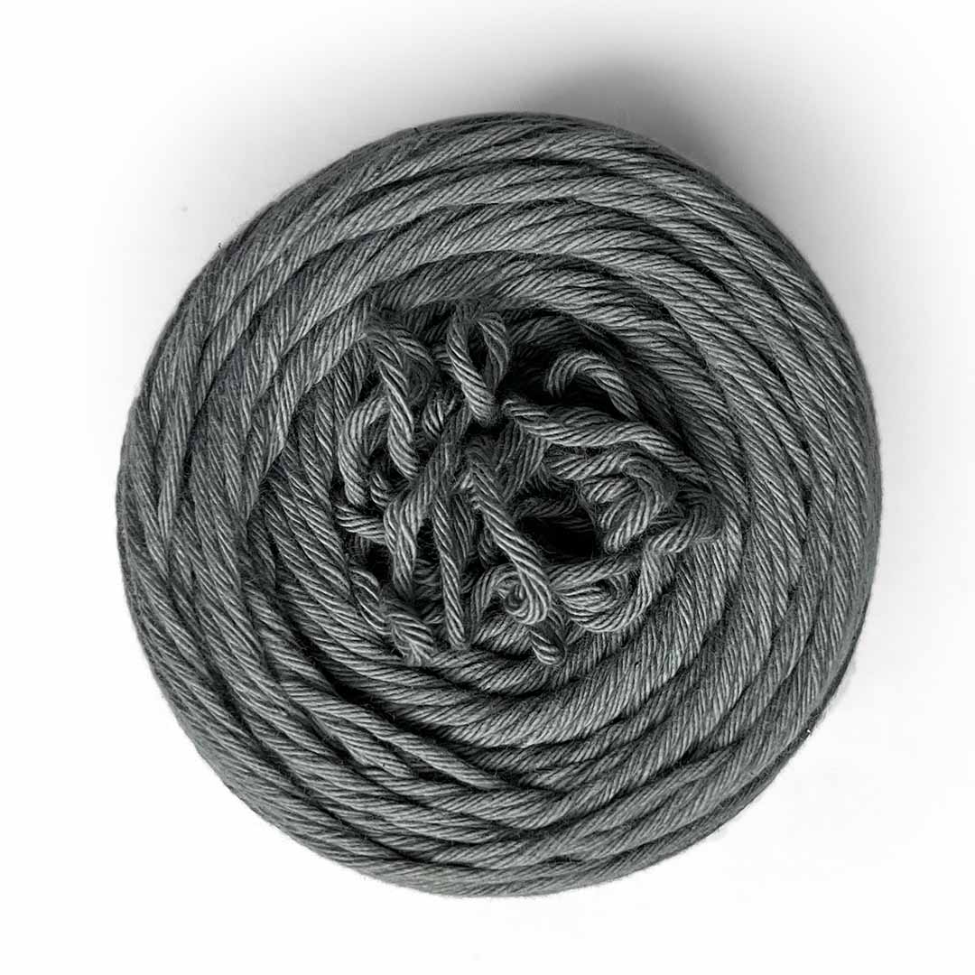 Gray Color 8 PLY Cotton Crochet Thread Balls for Weaving and Craft Making - 100GMS