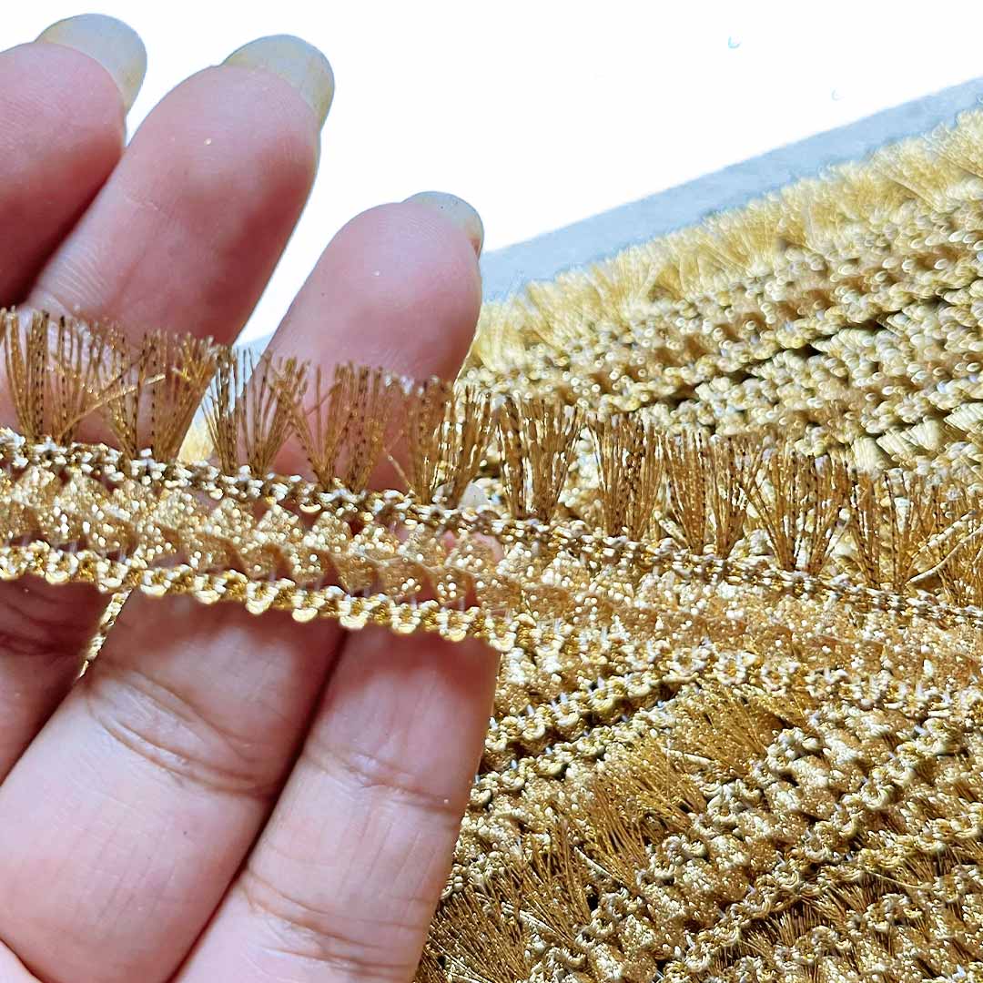 Golden Zari Lace & Border - ( 9mtr ) | Golden Zari Lace & Border | Zari Lace | Adikala Craft Store | Art Craft | Decoration | Laces Collection | Border Collection | Craft Making