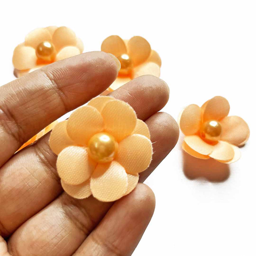 Peach Color Small Size Flower Set Of 20 | Small Size Flower | Adikala Craft Store | Art Craft | Collection