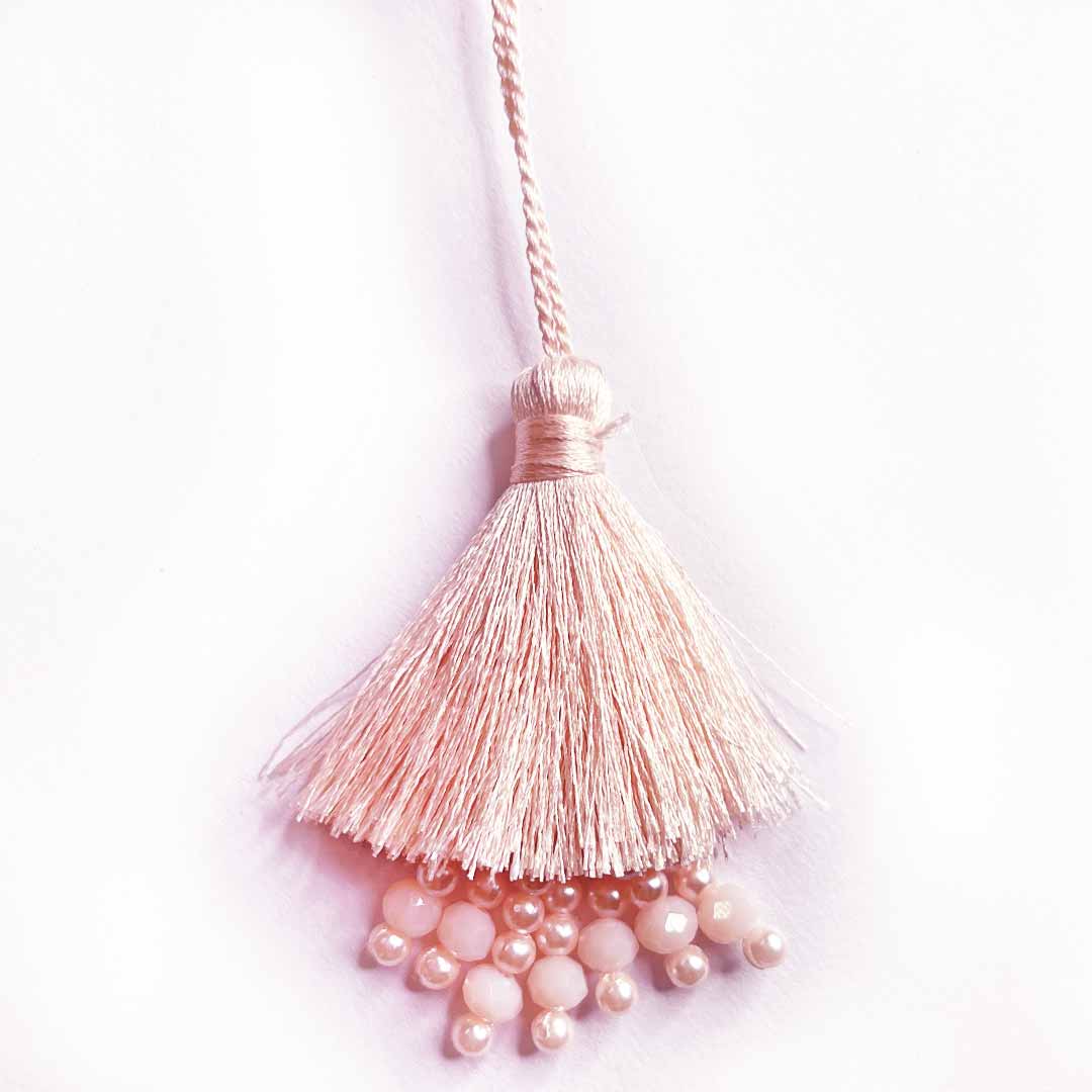 Light Peach Color Thread Tassels | tassles | Toran | Silk Thread