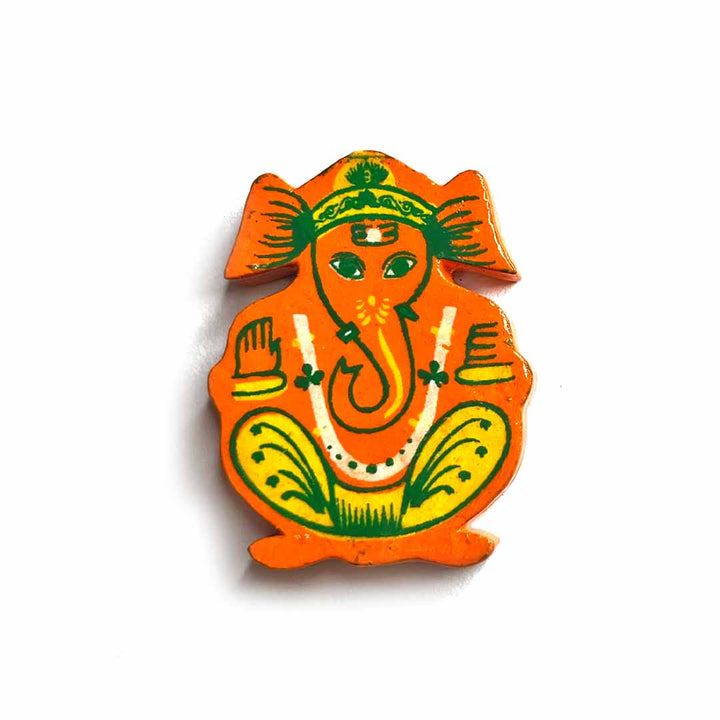 Ganpati Jee Orange Wooden Miniature | Ganpati Jee Orange Wooden | ganpati ji | ganesha ji | lord ganpati