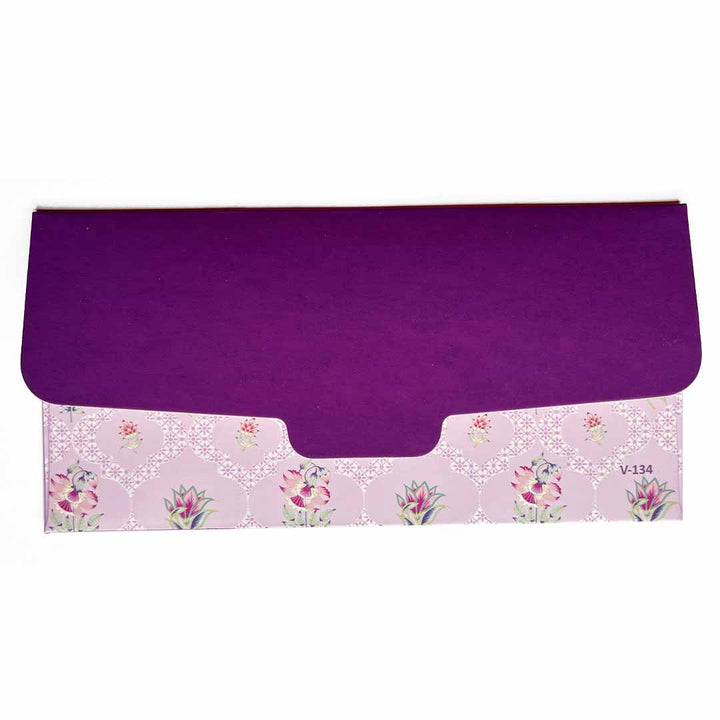 Purple Color Exclusive Velvet Finish Designer Shagun Envelope Pack Of 2 | Purple Color Exclusive Design | Designer Shagun Envelope | Velvet Color Envelope | Adikala Craft Stora | Cash Envelope | Money Envelope | Art Craft | Craft | Paper