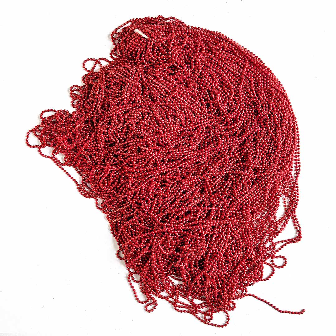 Red Color Ball Chain for Jewelry Making Pack of 10 Meters – Adikala - Craft  Store