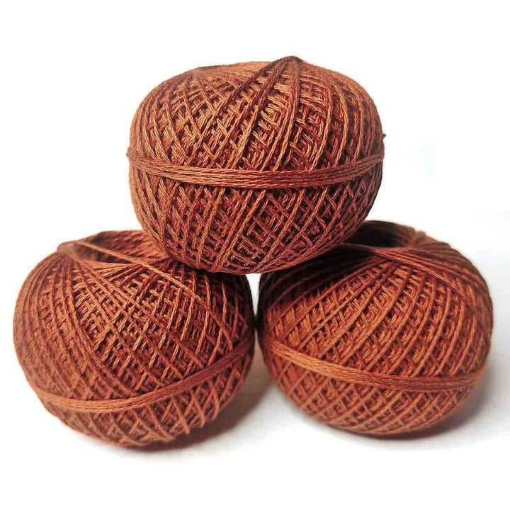 Light Brown Color 3 Ply Crochet Thread Cotton Yarn for Knitting & Craft Making