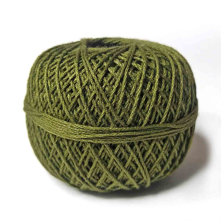 Mehandi Green Color 3 Ply Crochet Thread Cotton Yarn for Knitting & Craft Making