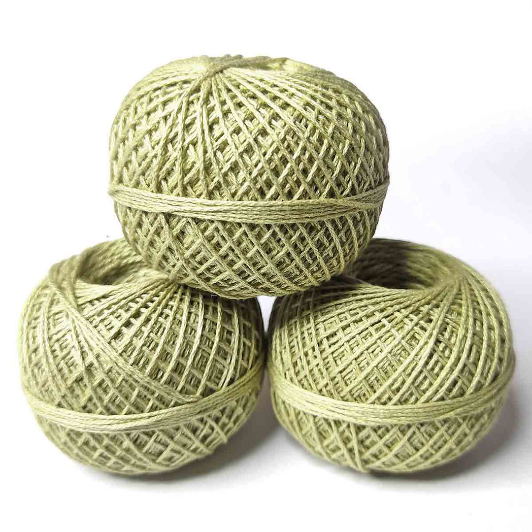 Pista Green Color 3 Ply Crochet Thread Cotton Yarn for Knitting & Craft Making