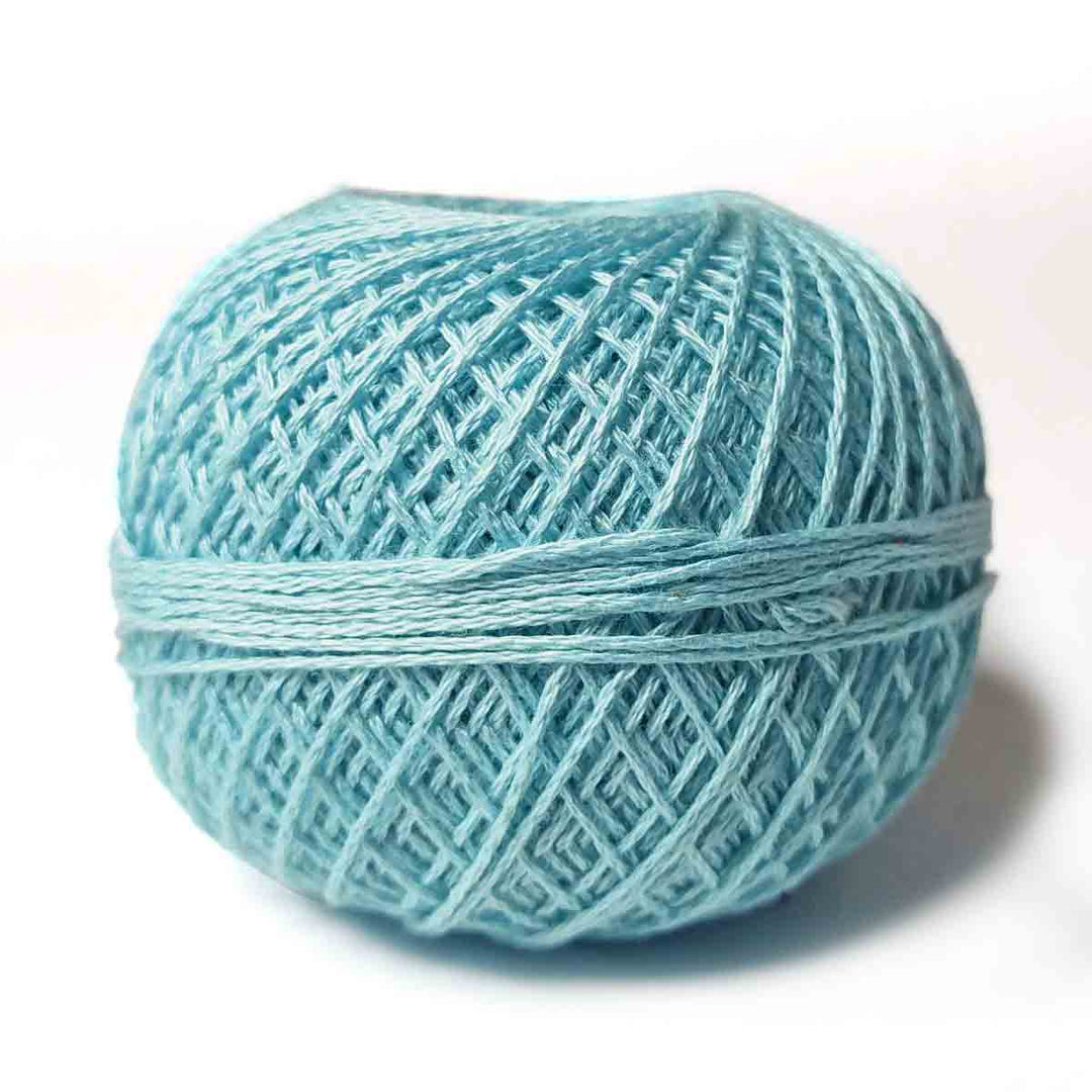 Sky Blue Color 3 Ply Crochet Thread Cotton Yarn for Knitting & Craft Making