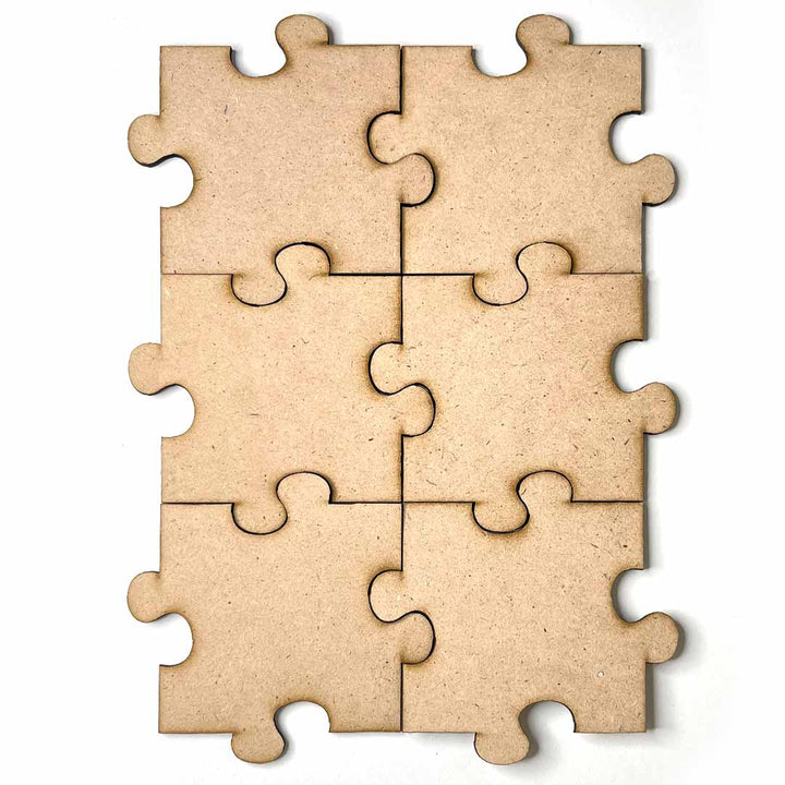 Puzzle Mdf Base Set of 6 | Puzzle MDF Set | MDF | Adikala Craft Store | Art Craft | Craft | Decoration | Projects | Collection