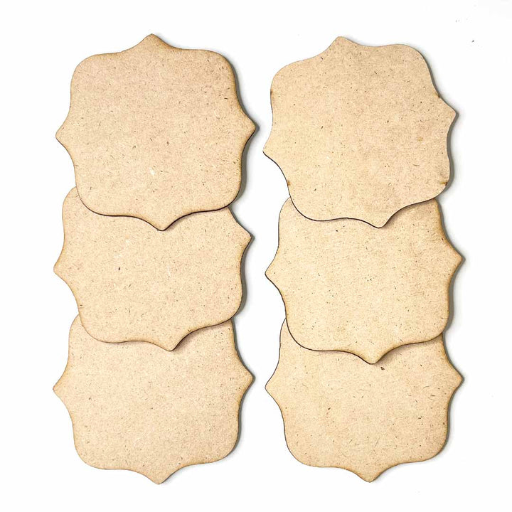 Vintage Mdf Base Set of 6 | Vintage MDF | MDF Base | Adikala Craft Store | Craft Store | Art Craft | Craft | Adikala | Decoration | Project | DIY | Collection