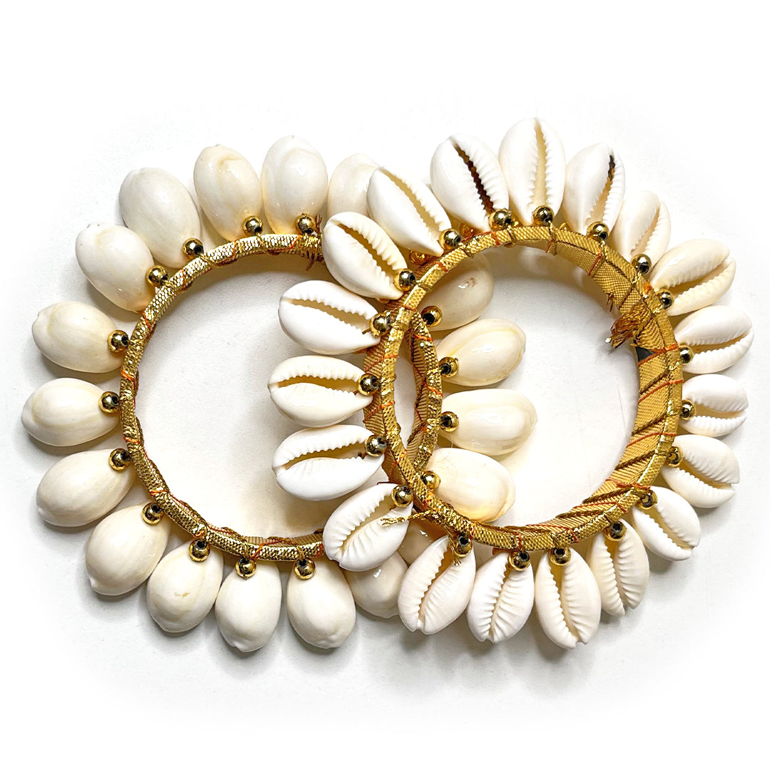 Golden Color Kaudi Shells Bangle/Ring – Adikala - Craft Store