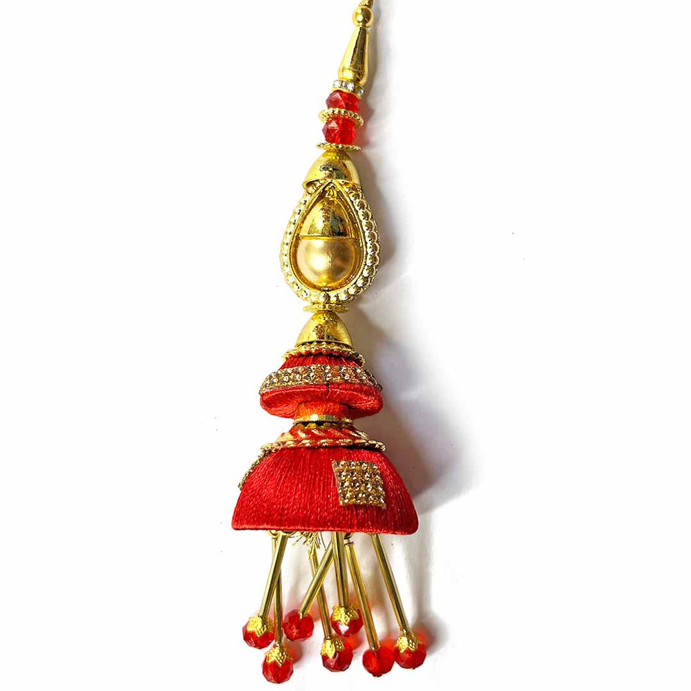 red Silk Thread Cone | cone With Glass Pipe | pipe Ethenic Work | latkan | hanging Set of 2 | Ethenic Work | Art Craft | Decoration Craft | indian Home | Decoration | Project Making | online Art | Design | Beautiful | Adikala | Adikala Craft Store