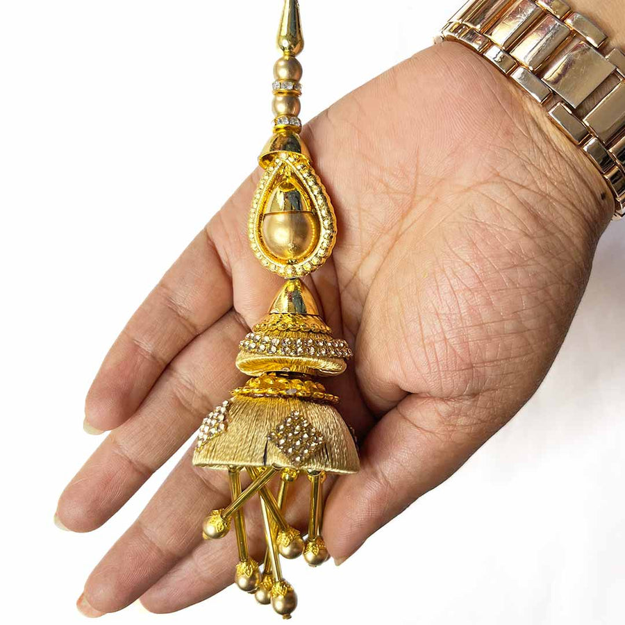 Beige Yellow Silk Thread Cone | cone With Glass Pipe | pipe Ethenic Work | latkan | hanging Set of 2 | Ethenic Work | Art Craft | Decoration Craft | indian Home | Decoration | Project Making | online Art | Design | Beautiful | Adikala | Adikala Craft Store