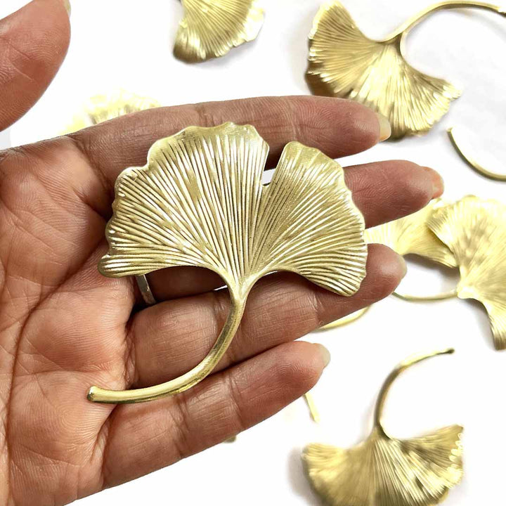 Metal Ginkgo Leaf | Ginkgo Leaf Golden Patra | Patra Pack Of 20 | Leaf | Ginkgo Leaf | Art Craft | Decoration Craft | indian Home | Decoration | Project Making | online Art  | Design | Beautiful | Adikala | Adikala Craft Store