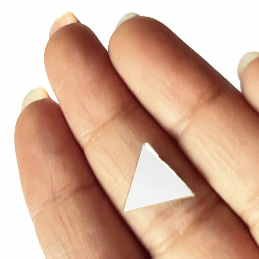 Triangle Shape Mirror | Mirror Pack Of 50 Gram | Mirror | Pack Of 50 Gram -Design 2 | Art Craft | Decoration Craft | indian Home | Decoration | Project Making | online Art | Design | Beautiful | Adikala | Adikala Craft Store