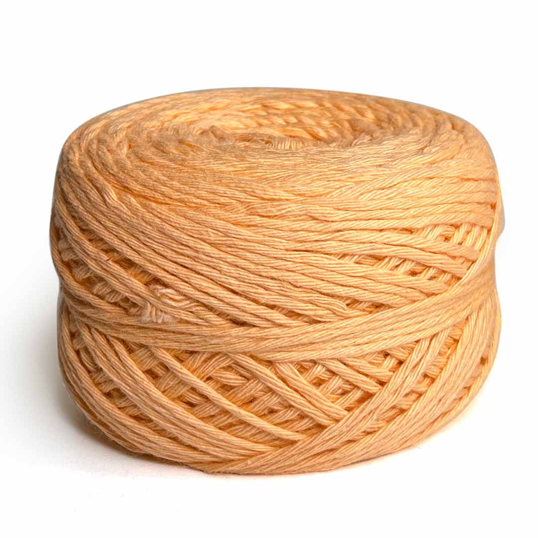 Peach Color 8 PLY Cotton Crochet Thread Balls for Weaving and Craft Making - 100GMS