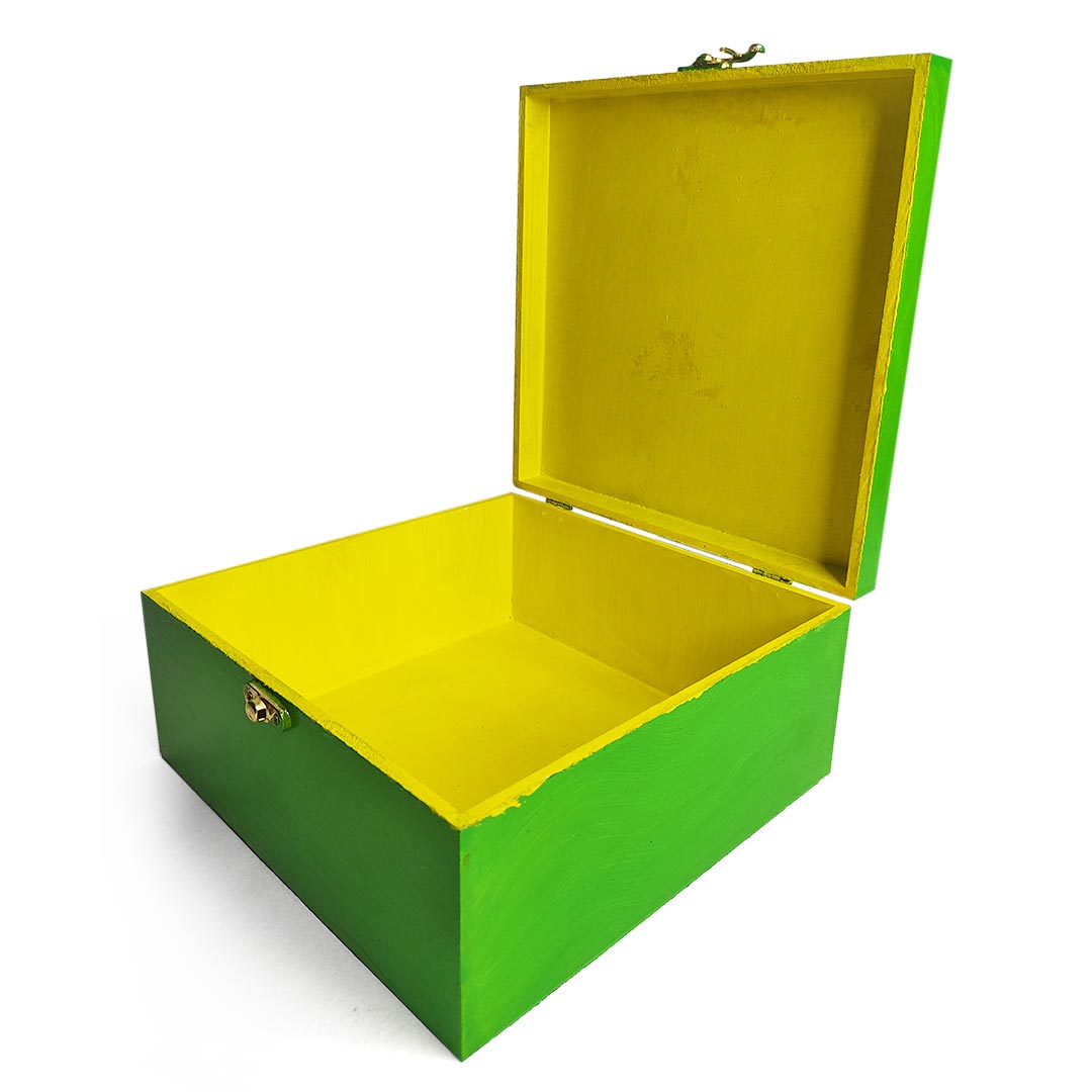 Green Textured With Embossed Polka Dot Design Multipurpose Box