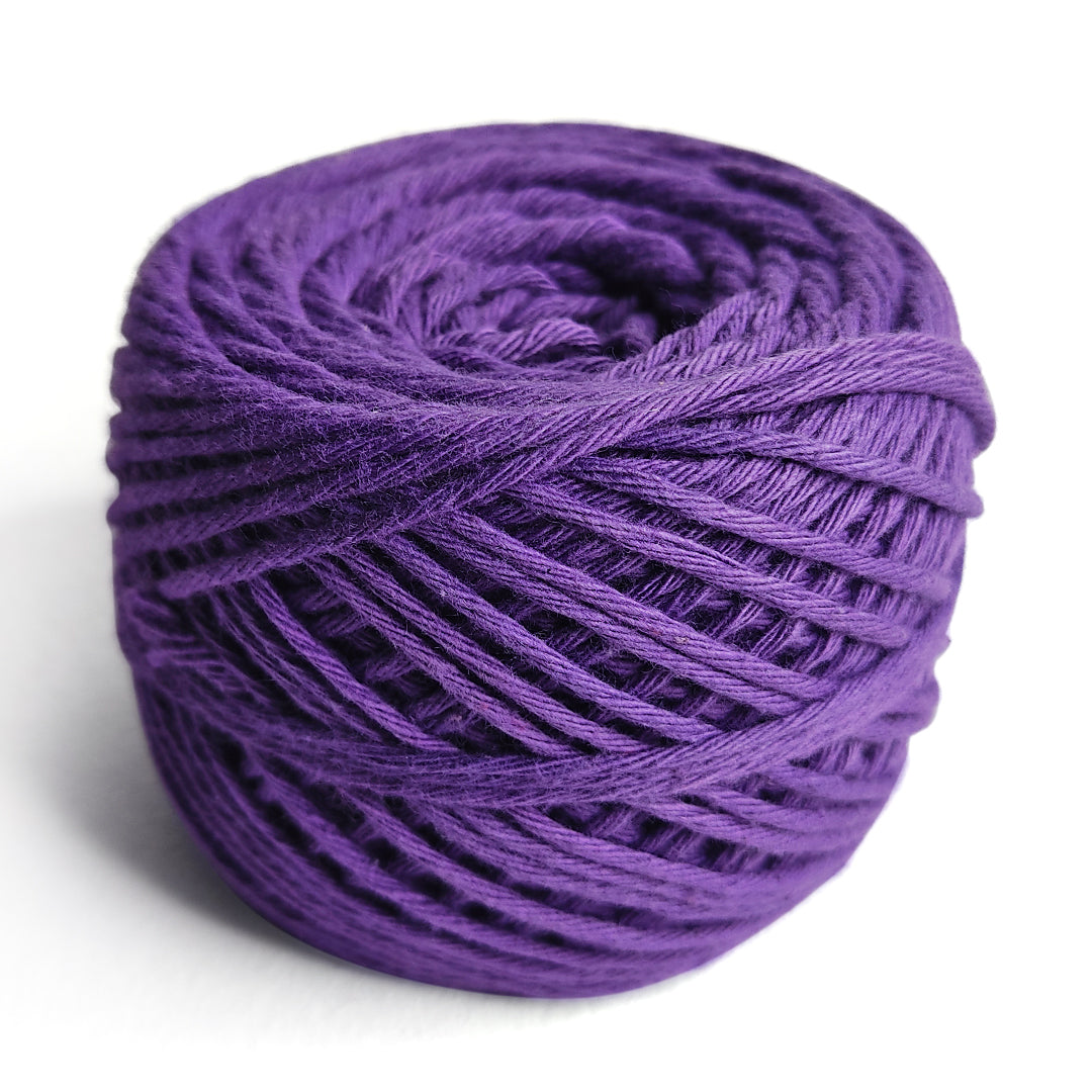 Purple Color 8 PLY Cotton Crochet Thread Balls for Weaving and